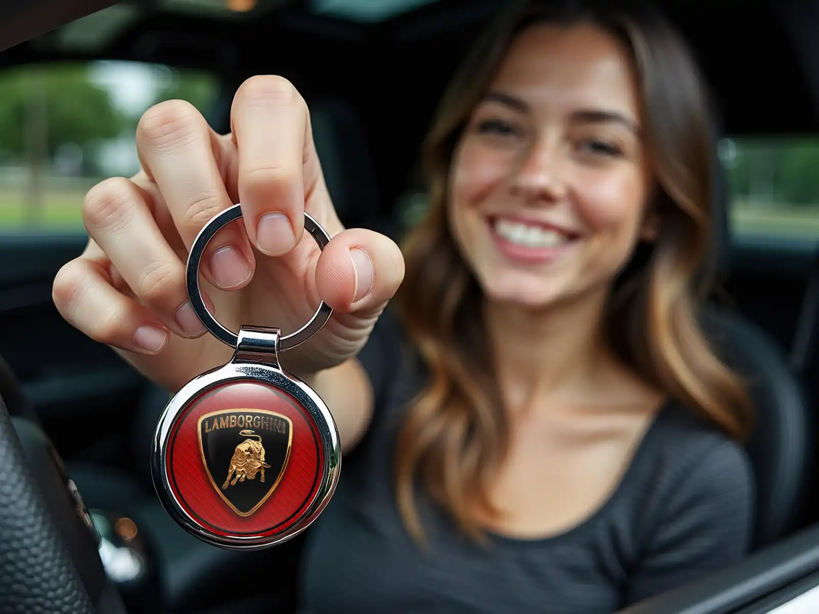 Lamborghini Porte-clés Design Durable en Alliage